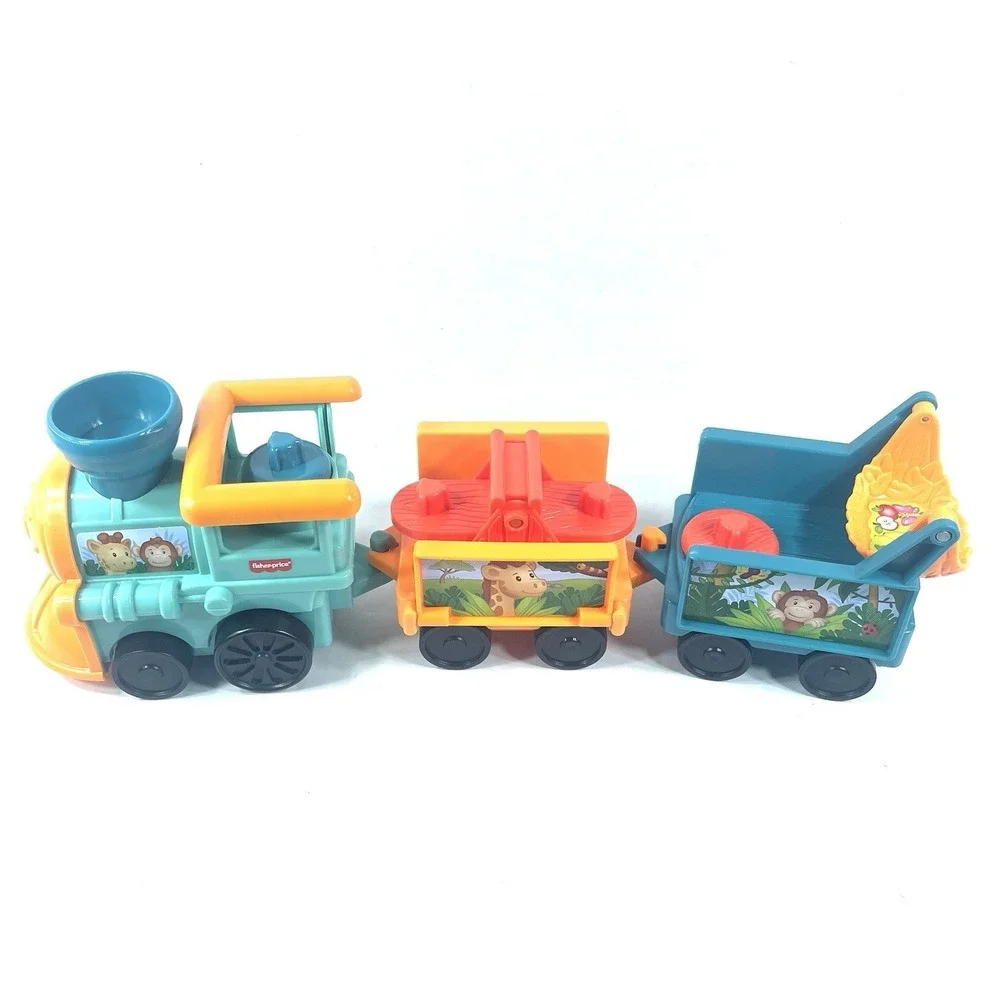 Fisher-Price Little People Vintage Musical Wildlife Train Only 2001-2002 Working